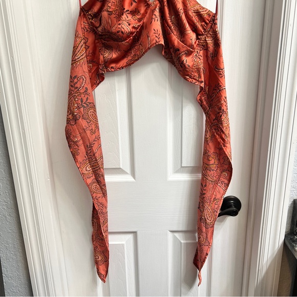 Cotton Candy LA Tie Crop Top - Picture 6 of 6